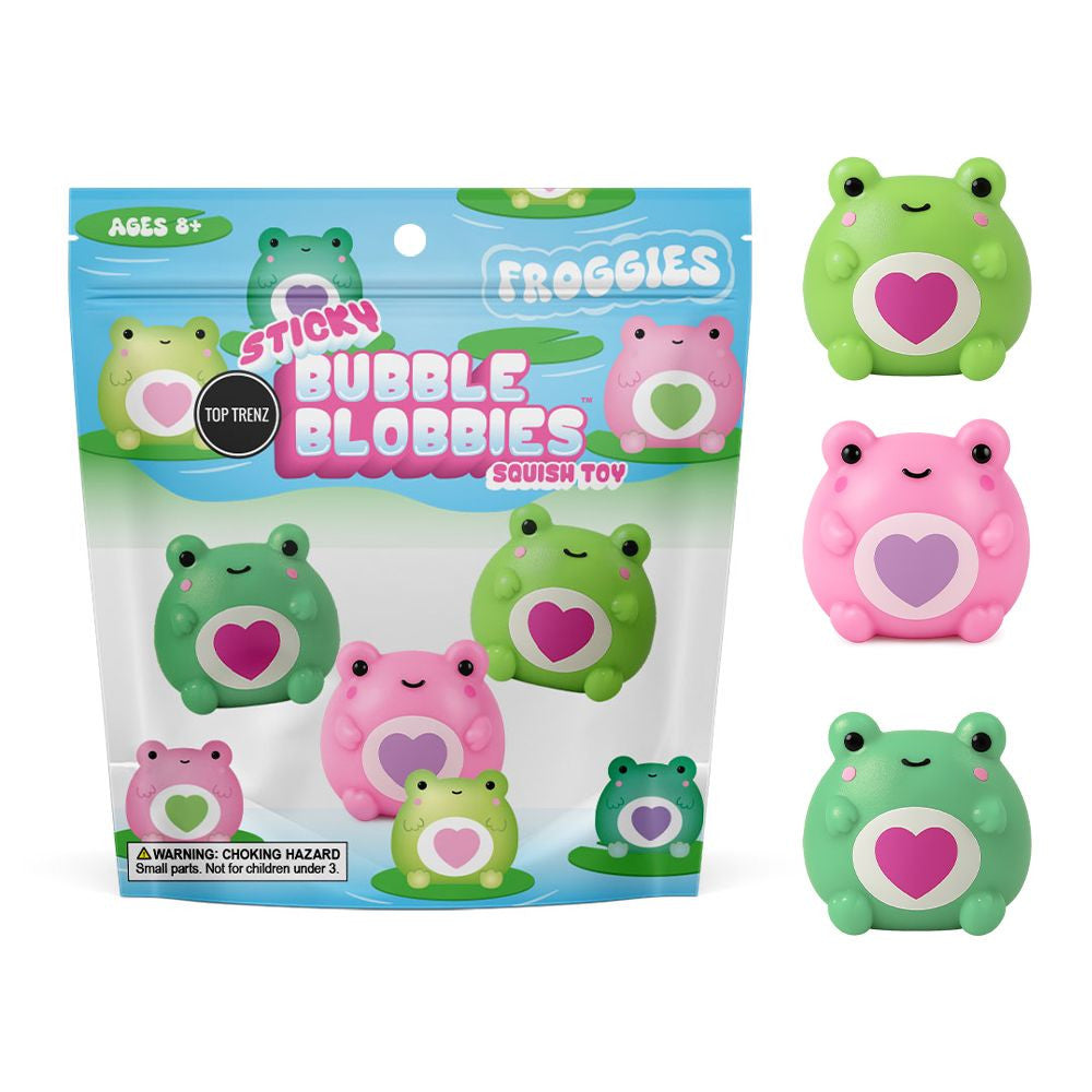 Sticky Bubble Blobbies Toy - Frog